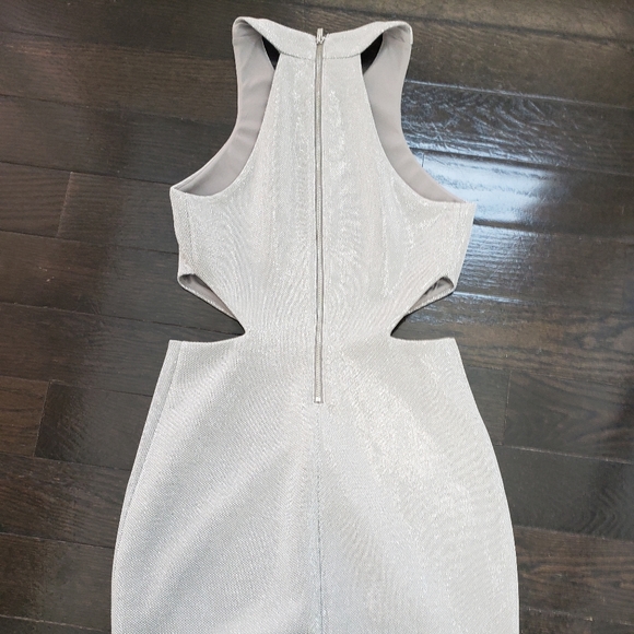 Express Size 0 silver cocktail dress - Picture 3 of 5
